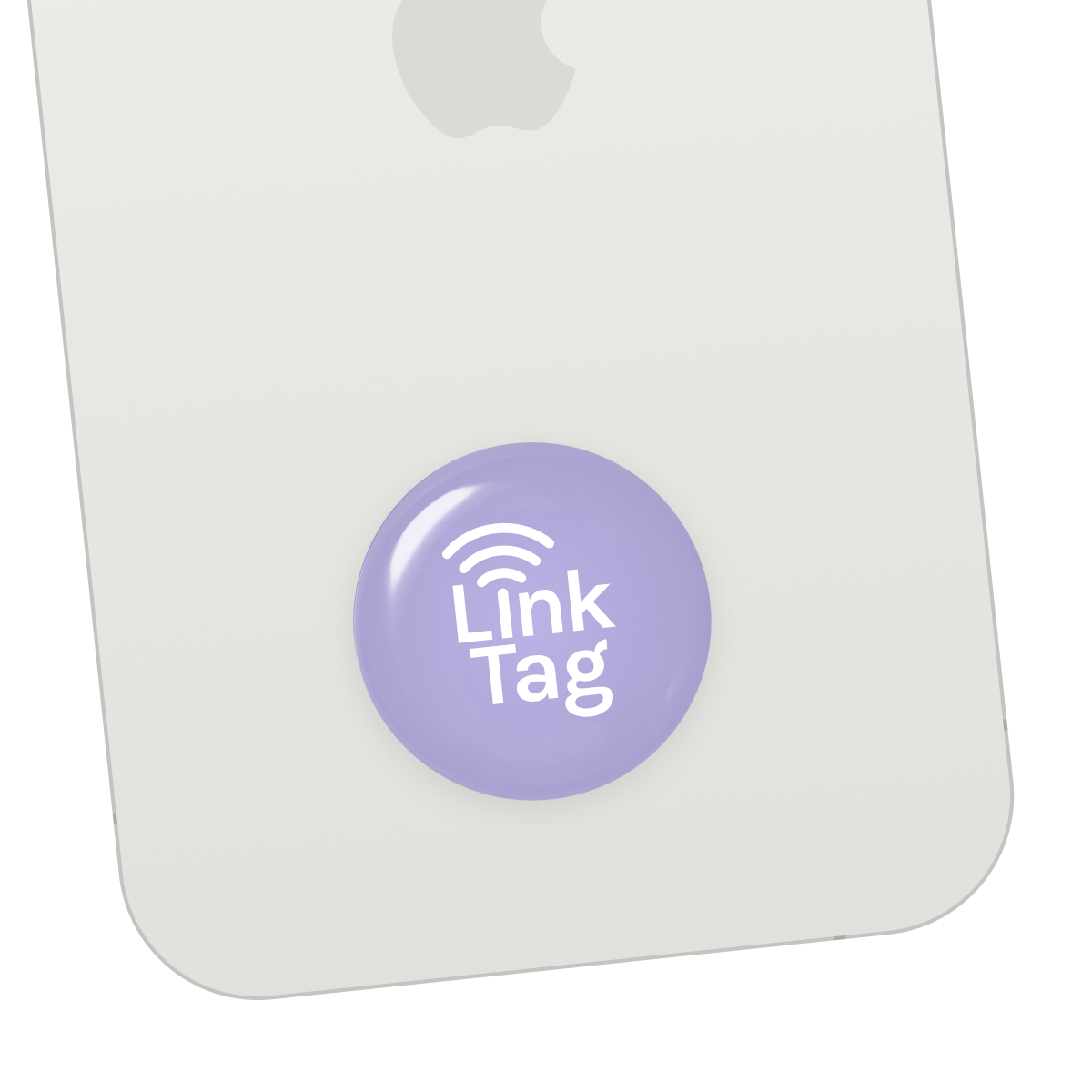 LinkTag Light Purple Sticker on Phone